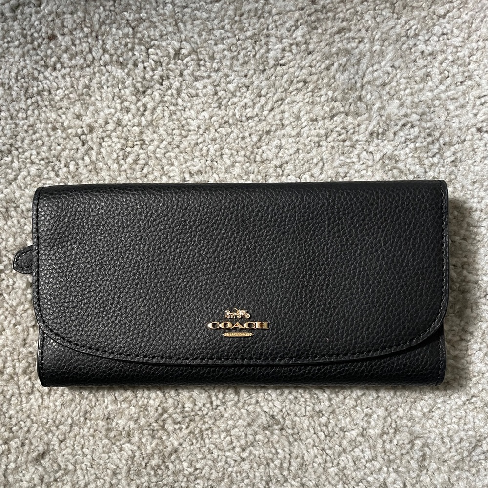 Coach Black Leather Wallet